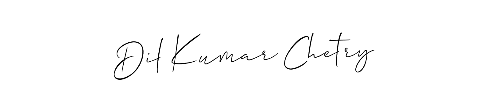 Also You can easily find your signature by using the search form. We will create Dil Kumar Chetry name handwritten signature images for you free of cost using Allison_Script sign style. Dil Kumar Chetry signature style 2 images and pictures png