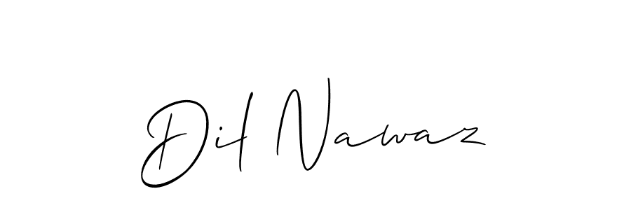 How to Draw Dil Nawaz signature style? Allison_Script is a latest design signature styles for name Dil Nawaz. Dil Nawaz signature style 2 images and pictures png