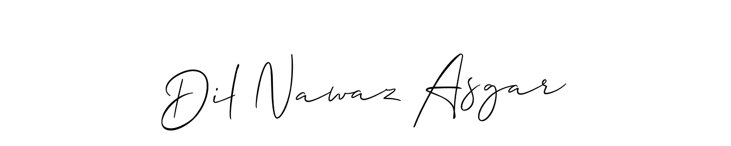 Make a beautiful signature design for name Dil Nawaz Asgar. Use this online signature maker to create a handwritten signature for free. Dil Nawaz Asgar signature style 2 images and pictures png