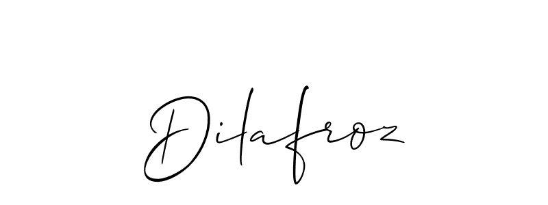 How to make Dilafroz name signature. Use Allison_Script style for creating short signs online. This is the latest handwritten sign. Dilafroz signature style 2 images and pictures png