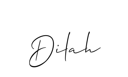 You should practise on your own different ways (Allison_Script) to write your name (Dilah) in signature. don't let someone else do it for you. Dilah signature style 2 images and pictures png