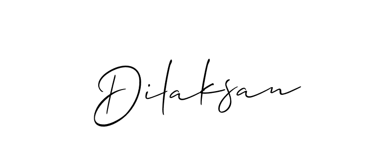 How to make Dilaksan name signature. Use Allison_Script style for creating short signs online. This is the latest handwritten sign. Dilaksan signature style 2 images and pictures png