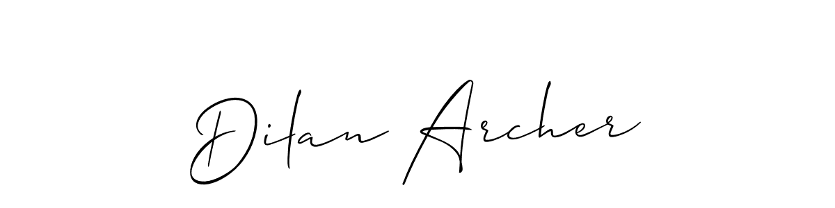 Similarly Allison_Script is the best handwritten signature design. Signature creator online .You can use it as an online autograph creator for name Dilan Archer. Dilan Archer signature style 2 images and pictures png