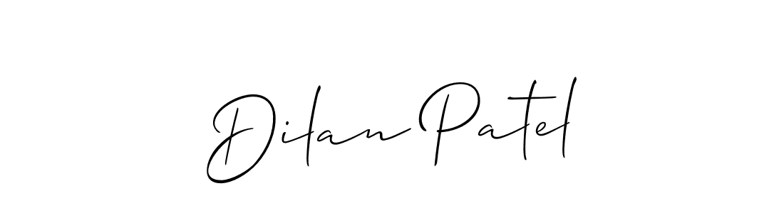 Make a short Dilan Patel signature style. Manage your documents anywhere anytime using Allison_Script. Create and add eSignatures, submit forms, share and send files easily. Dilan Patel signature style 2 images and pictures png