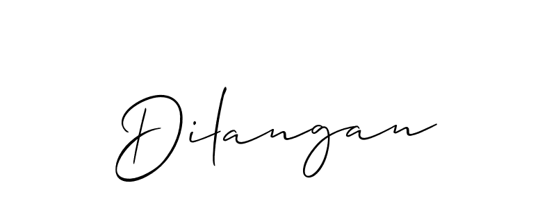 How to make Dilangan name signature. Use Allison_Script style for creating short signs online. This is the latest handwritten sign. Dilangan signature style 2 images and pictures png