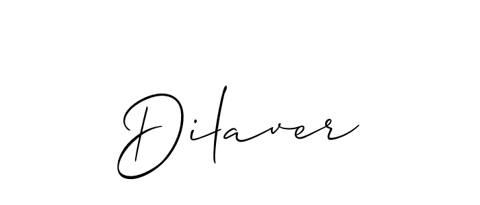 Allison_Script is a professional signature style that is perfect for those who want to add a touch of class to their signature. It is also a great choice for those who want to make their signature more unique. Get Dilaver name to fancy signature for free. Dilaver signature style 2 images and pictures png