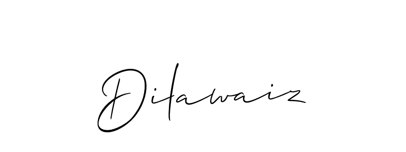 Design your own signature with our free online signature maker. With this signature software, you can create a handwritten (Allison_Script) signature for name Dilawaiz. Dilawaiz signature style 2 images and pictures png