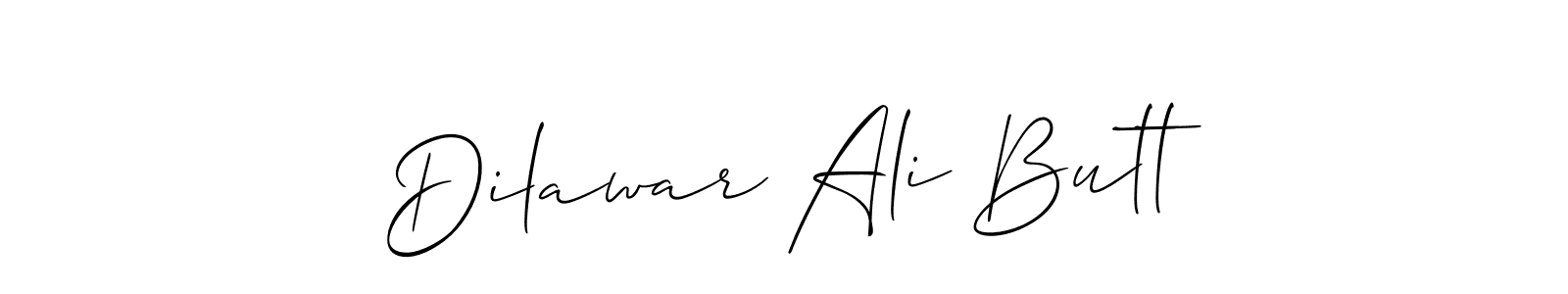 How to make Dilawar Ali Butt signature? Allison_Script is a professional autograph style. Create handwritten signature for Dilawar Ali Butt name. Dilawar Ali Butt signature style 2 images and pictures png