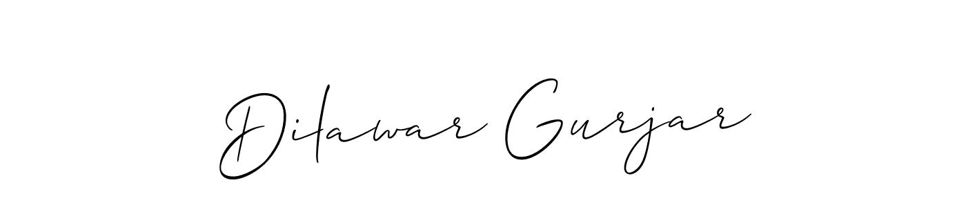 It looks lik you need a new signature style for name Dilawar Gurjar. Design unique handwritten (Allison_Script) signature with our free signature maker in just a few clicks. Dilawar Gurjar signature style 2 images and pictures png