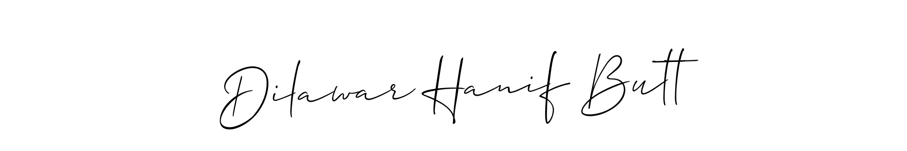 Create a beautiful signature design for name Dilawar Hanif Butt. With this signature (Allison_Script) fonts, you can make a handwritten signature for free. Dilawar Hanif Butt signature style 2 images and pictures png