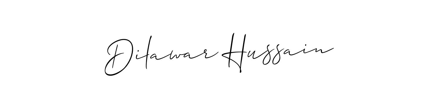 Create a beautiful signature design for name Dilawar Hussain. With this signature (Allison_Script) fonts, you can make a handwritten signature for free. Dilawar Hussain signature style 2 images and pictures png