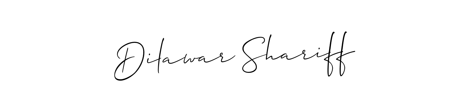 This is the best signature style for the Dilawar Shariff name. Also you like these signature font (Allison_Script). Mix name signature. Dilawar Shariff signature style 2 images and pictures png