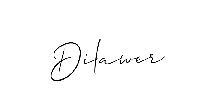 Use a signature maker to create a handwritten signature online. With this signature software, you can design (Allison_Script) your own signature for name Dilawer. Dilawer signature style 2 images and pictures png