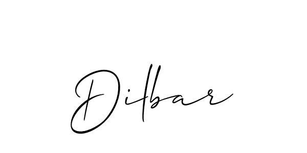 Dilbar stylish signature style. Best Handwritten Sign (Allison_Script) for my name. Handwritten Signature Collection Ideas for my name Dilbar. Dilbar signature style 2 images and pictures png