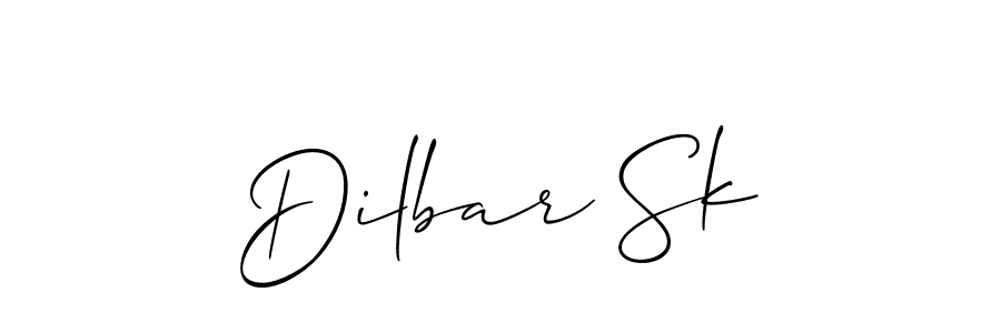 It looks lik you need a new signature style for name Dilbar Sk. Design unique handwritten (Allison_Script) signature with our free signature maker in just a few clicks. Dilbar Sk signature style 2 images and pictures png