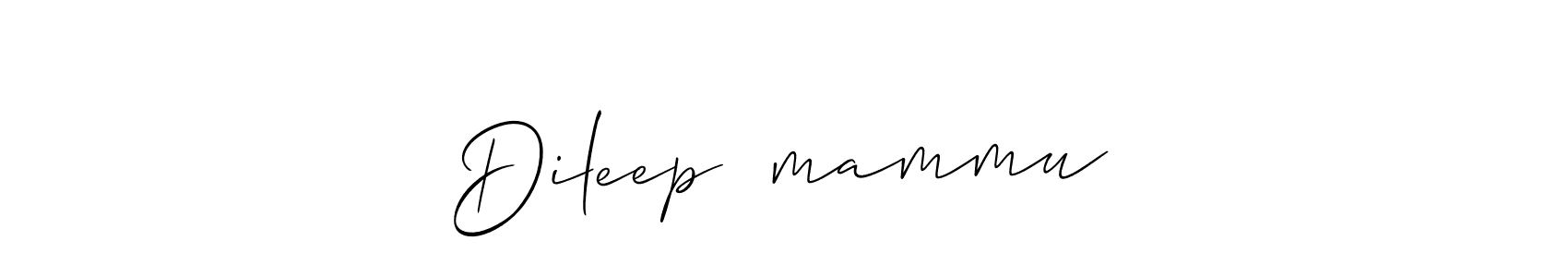 Design your own signature with our free online signature maker. With this signature software, you can create a handwritten (Allison_Script) signature for name Dileep❤️mammu. Dileep❤️mammu signature style 2 images and pictures png