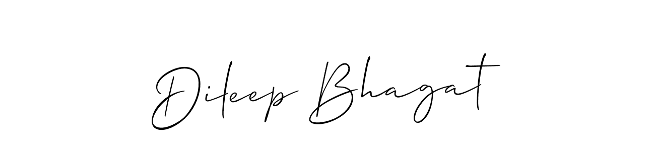 Also we have Dileep Bhagat name is the best signature style. Create professional handwritten signature collection using Allison_Script autograph style. Dileep Bhagat signature style 2 images and pictures png