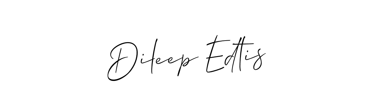 Make a beautiful signature design for name Dileep Edtis. Use this online signature maker to create a handwritten signature for free. Dileep Edtis signature style 2 images and pictures png