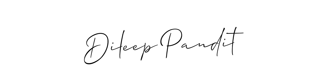 Also You can easily find your signature by using the search form. We will create Dileep Pandit name handwritten signature images for you free of cost using Allison_Script sign style. Dileep Pandit signature style 2 images and pictures png