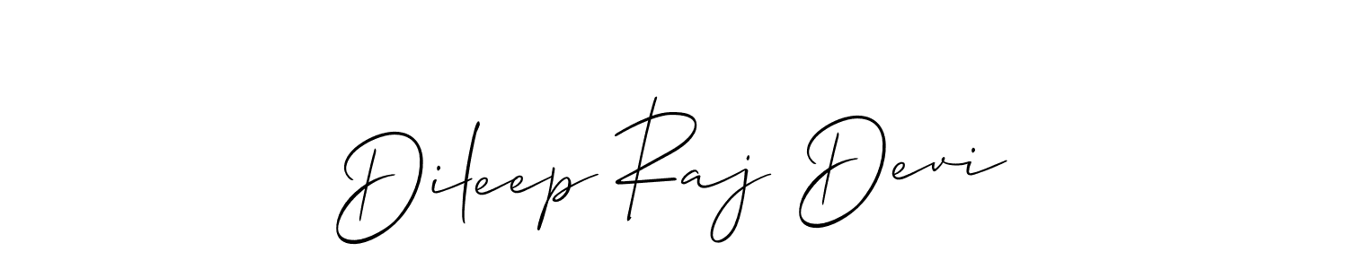 This is the best signature style for the Dileep Raj Devi name. Also you like these signature font (Allison_Script). Mix name signature. Dileep Raj Devi signature style 2 images and pictures png