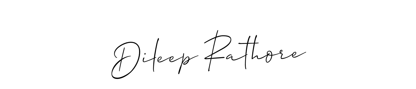 Design your own signature with our free online signature maker. With this signature software, you can create a handwritten (Allison_Script) signature for name Dileep Rathore. Dileep Rathore signature style 2 images and pictures png
