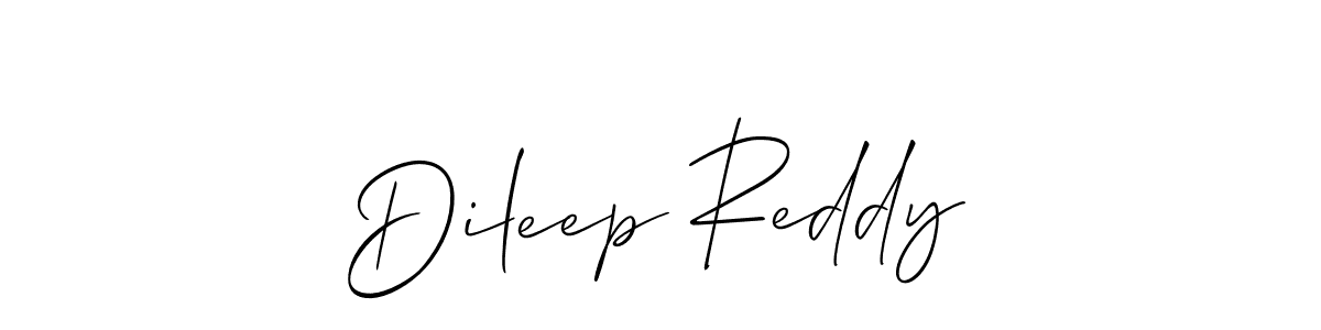 Dileep Reddy stylish signature style. Best Handwritten Sign (Allison_Script) for my name. Handwritten Signature Collection Ideas for my name Dileep Reddy. Dileep Reddy signature style 2 images and pictures png