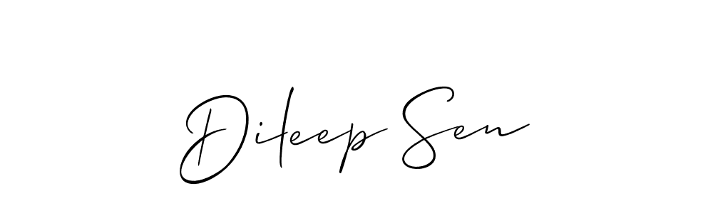 You should practise on your own different ways (Allison_Script) to write your name (Dileep Sen) in signature. don't let someone else do it for you. Dileep Sen signature style 2 images and pictures png