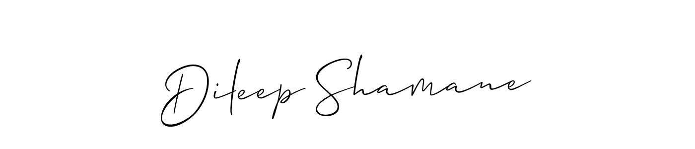 Dileep Shamane stylish signature style. Best Handwritten Sign (Allison_Script) for my name. Handwritten Signature Collection Ideas for my name Dileep Shamane. Dileep Shamane signature style 2 images and pictures png