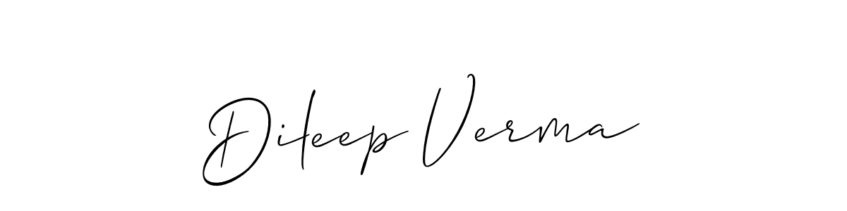 Similarly Allison_Script is the best handwritten signature design. Signature creator online .You can use it as an online autograph creator for name Dileep Verma. Dileep Verma signature style 2 images and pictures png