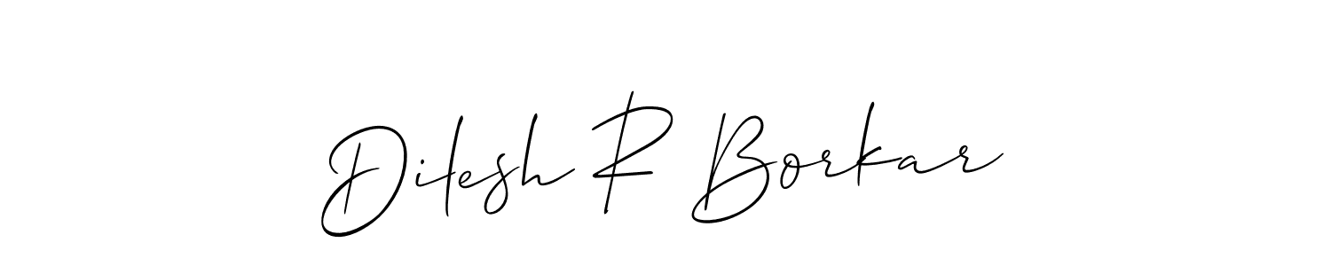 Use a signature maker to create a handwritten signature online. With this signature software, you can design (Allison_Script) your own signature for name Dilesh R Borkar. Dilesh R Borkar signature style 2 images and pictures png