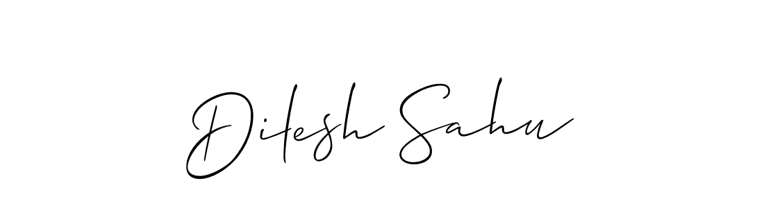 Also we have Dilesh Sahu name is the best signature style. Create professional handwritten signature collection using Allison_Script autograph style. Dilesh Sahu signature style 2 images and pictures png