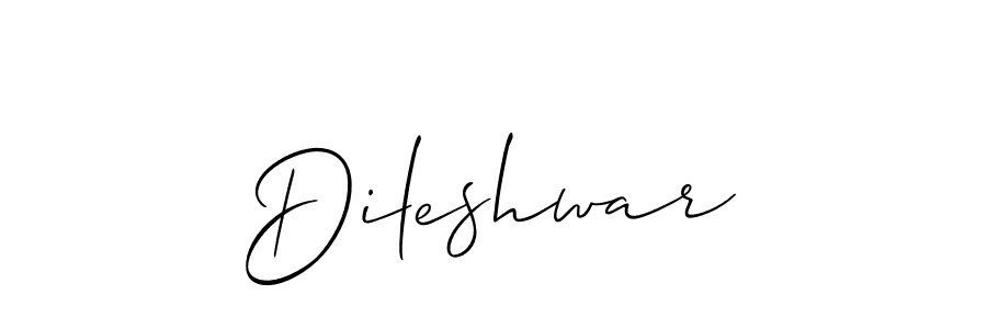 Design your own signature with our free online signature maker. With this signature software, you can create a handwritten (Allison_Script) signature for name Dileshwar. Dileshwar signature style 2 images and pictures png