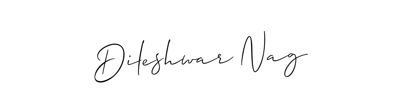 Create a beautiful signature design for name Dileshwar Nag. With this signature (Allison_Script) fonts, you can make a handwritten signature for free. Dileshwar Nag signature style 2 images and pictures png