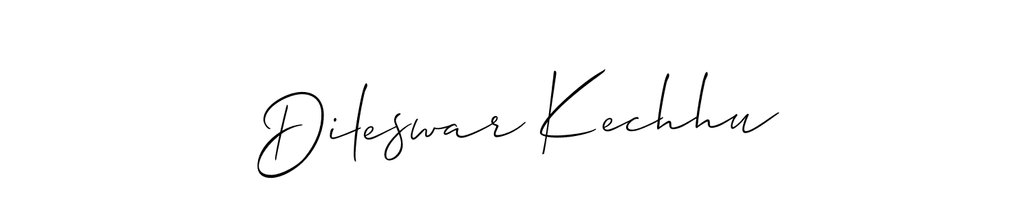 Also You can easily find your signature by using the search form. We will create Dileswar Kechhu name handwritten signature images for you free of cost using Allison_Script sign style. Dileswar Kechhu signature style 2 images and pictures png