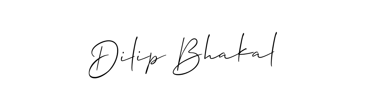 How to Draw Dilip Bhakal signature style? Allison_Script is a latest design signature styles for name Dilip Bhakal. Dilip Bhakal signature style 2 images and pictures png