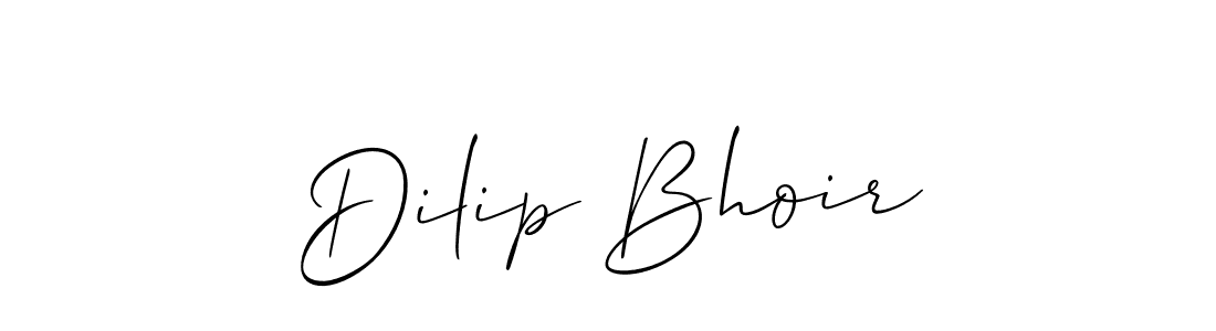 This is the best signature style for the Dilip Bhoir name. Also you like these signature font (Allison_Script). Mix name signature. Dilip Bhoir signature style 2 images and pictures png