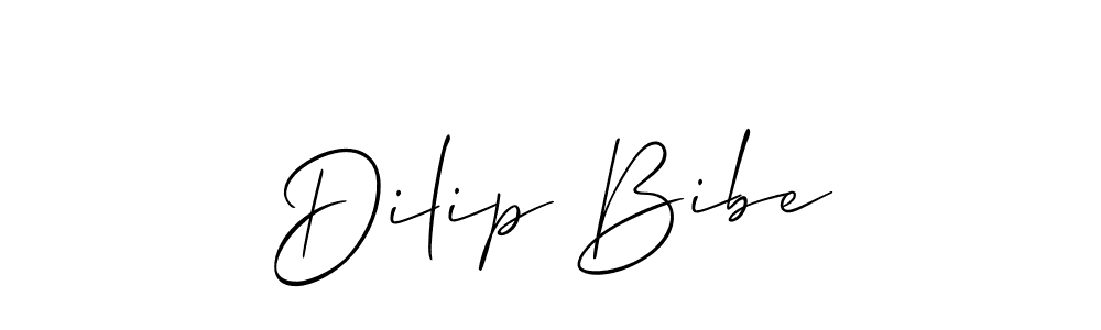 Also we have Dilip Bibe name is the best signature style. Create professional handwritten signature collection using Allison_Script autograph style. Dilip Bibe signature style 2 images and pictures png
