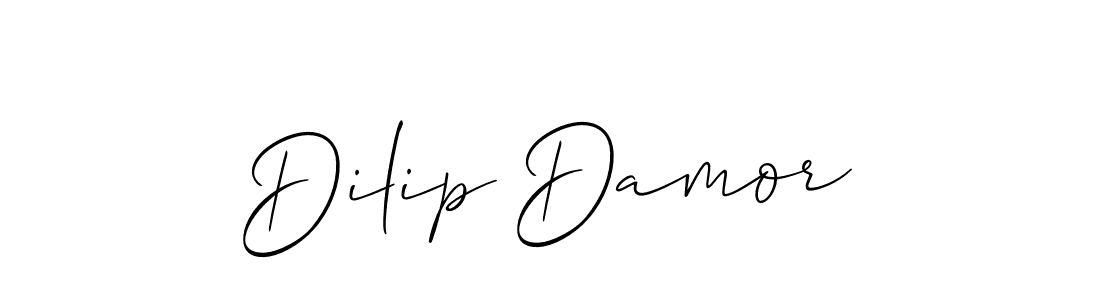 The best way (Allison_Script) to make a short signature is to pick only two or three words in your name. The name Dilip Damor include a total of six letters. For converting this name. Dilip Damor signature style 2 images and pictures png
