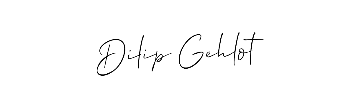 This is the best signature style for the Dilip Gehlot name. Also you like these signature font (Allison_Script). Mix name signature. Dilip Gehlot signature style 2 images and pictures png