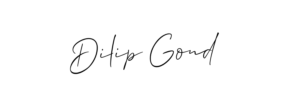 Best and Professional Signature Style for Dilip Gond. Allison_Script Best Signature Style Collection. Dilip Gond signature style 2 images and pictures png