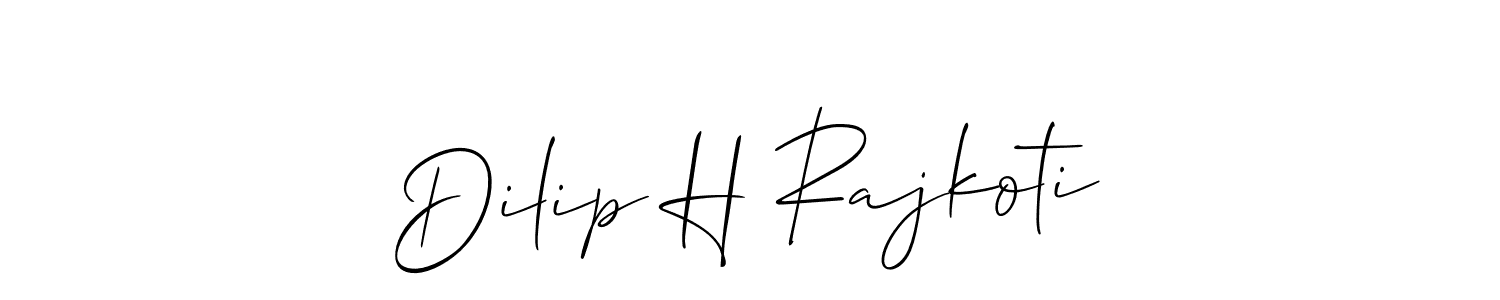 if you are searching for the best signature style for your name Dilip H Rajkoti. so please give up your signature search. here we have designed multiple signature styles  using Allison_Script. Dilip H Rajkoti signature style 2 images and pictures png