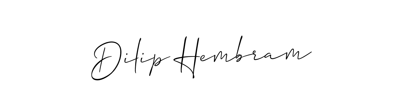 It looks lik you need a new signature style for name Dilip Hembram. Design unique handwritten (Allison_Script) signature with our free signature maker in just a few clicks. Dilip Hembram signature style 2 images and pictures png