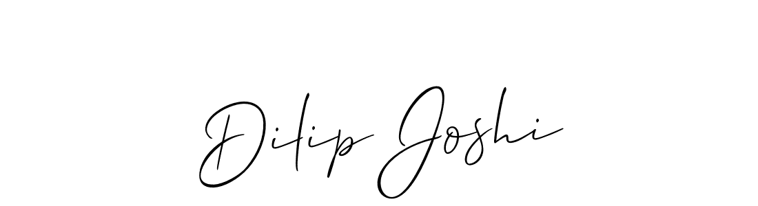 The best way (Allison_Script) to make a short signature is to pick only two or three words in your name. The name Dilip Joshi include a total of six letters. For converting this name. Dilip Joshi signature style 2 images and pictures png