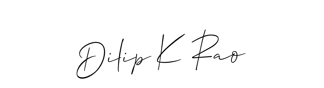 Design your own signature with our free online signature maker. With this signature software, you can create a handwritten (Allison_Script) signature for name Dilip K Rao. Dilip K Rao signature style 2 images and pictures png