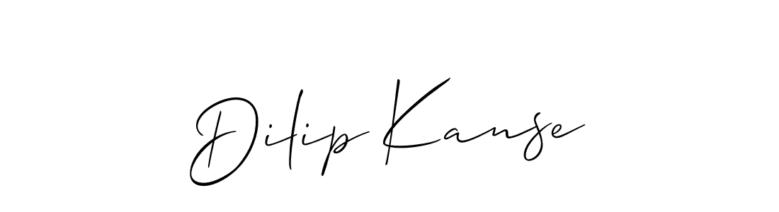 How to make Dilip Kanse name signature. Use Allison_Script style for creating short signs online. This is the latest handwritten sign. Dilip Kanse signature style 2 images and pictures png