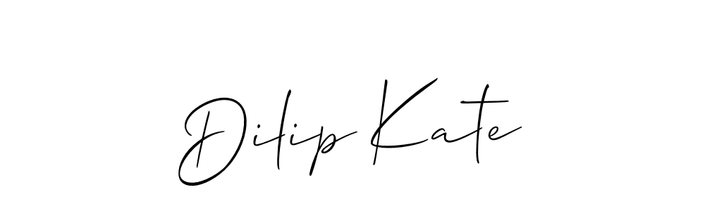 How to make Dilip Kate signature? Allison_Script is a professional autograph style. Create handwritten signature for Dilip Kate name. Dilip Kate signature style 2 images and pictures png