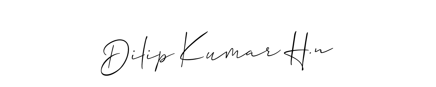 You should practise on your own different ways (Allison_Script) to write your name (Dilip Kumar H.n) in signature. don't let someone else do it for you. Dilip Kumar H.n signature style 2 images and pictures png