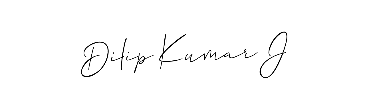 The best way (Allison_Script) to make a short signature is to pick only two or three words in your name. The name Dilip Kumar J include a total of six letters. For converting this name. Dilip Kumar J signature style 2 images and pictures png