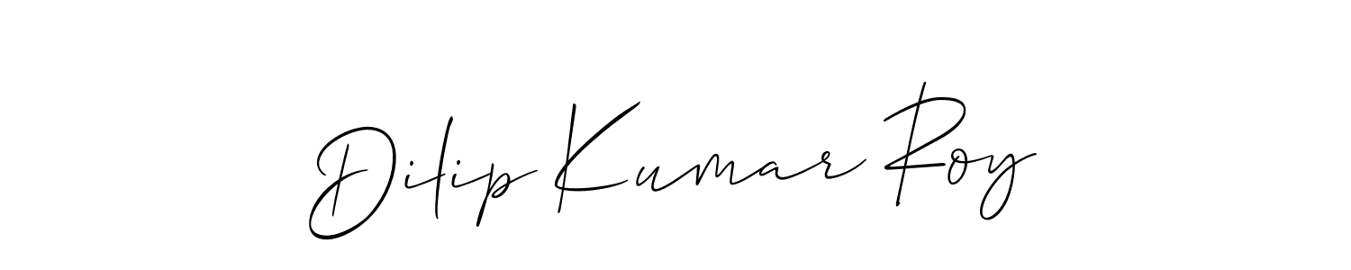 This is the best signature style for the Dilip Kumar Roy name. Also you like these signature font (Allison_Script). Mix name signature. Dilip Kumar Roy signature style 2 images and pictures png