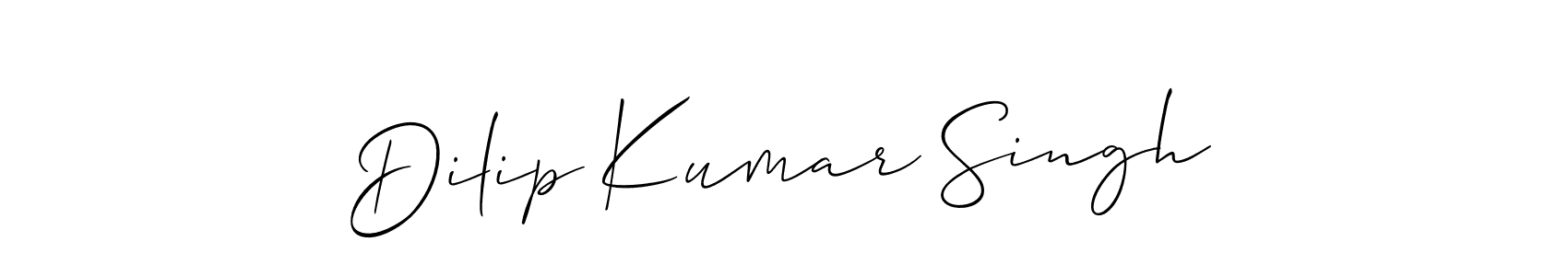 How to make Dilip Kumar Singh signature? Allison_Script is a professional autograph style. Create handwritten signature for Dilip Kumar Singh name. Dilip Kumar Singh signature style 2 images and pictures png